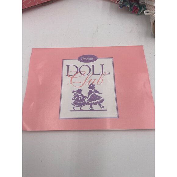 Goebel Porcelain Doll By Bette Ball Doll Club Exclusive With Floral Dress & Acce - Picture 6 of 10